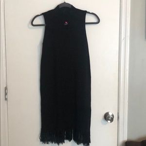 Black sweater dress